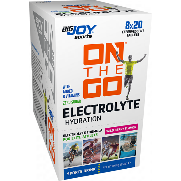 Bigjoy Sports ONTHEGO Electrolyte Sports Drink Orman Meyveli 8 x 20 Efervesan Tablet