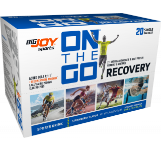 Bigjoy Sports ONTHEGO RECOVERY Sports Drink Çilek 20 x 70g