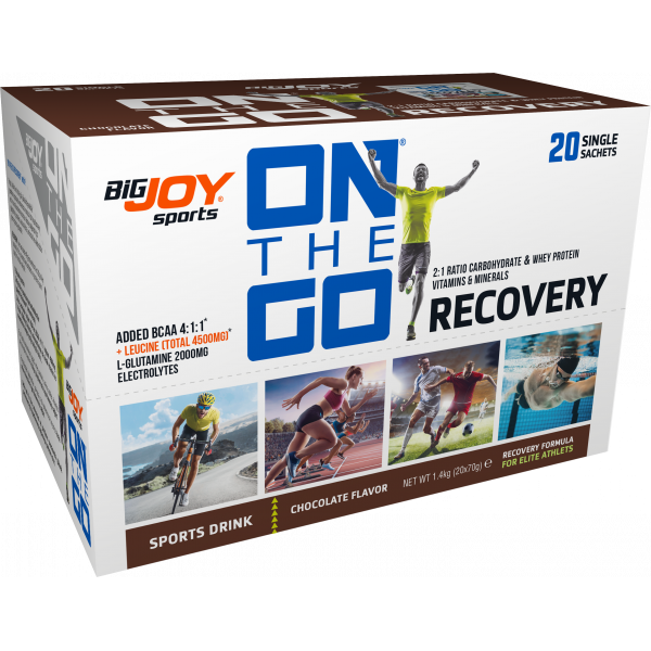 Bigjoy Sports ONTHEGO RECOVERY Sports Drink Çikolata 20 x 70g