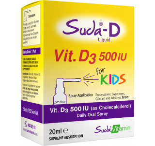 Suda Vitamin Suda-D Vitamin D3 For Kids  20ml