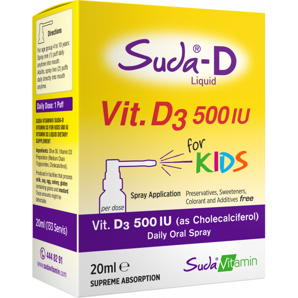 Suda Vitamin Suda-D Vitamin D3 For Kids  20ml