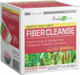 Suda Vitamin Fiber Cleanse Çilek 20 Saşe