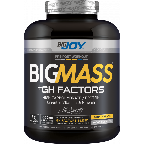 Bigjoy Sports BIGMASS Gainer GH FACTORS Muz 3000g 