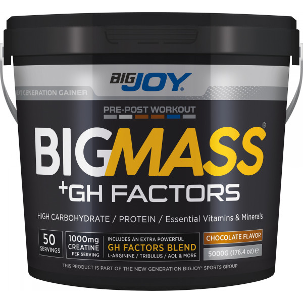 Bigjoy Sports BIGMASS Gainer GH FACTORS Çikolata 5000g 