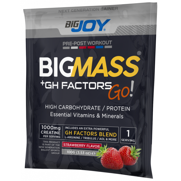 Bigjoy Sports BIGMASSGO GH FACTORS  Çilek 100g