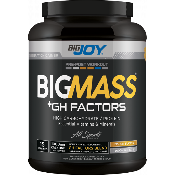 Bigjoy Sports BIGMASS Gainer GH FACTORS Bisküvi 1500g 