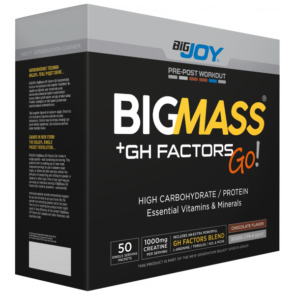 Bigjoy Sports BIGMASSGO GH FACTORS Çikolata 50 Servis