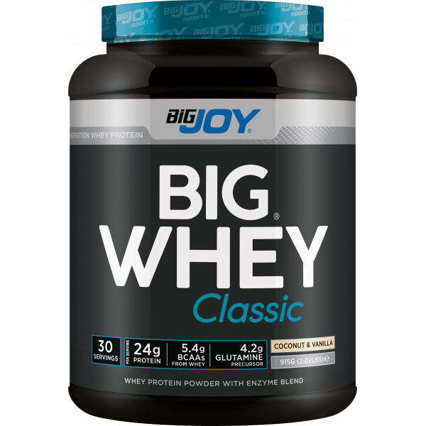 Bigjoy Sports BIGWHEY Whey Protein Classic Hindistan Cevizi & Vanilya 915g 30 Servis