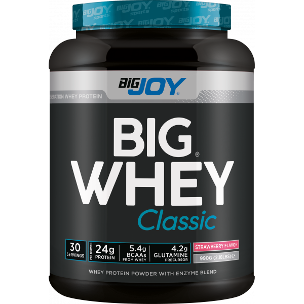 Bigjoy Sports BIGWHEY Whey Protein Classic Çilek 990g 30 Servis