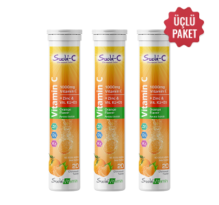 Suda-C Vitamin C Portakal Tablet Portakal 20 Efervesan 