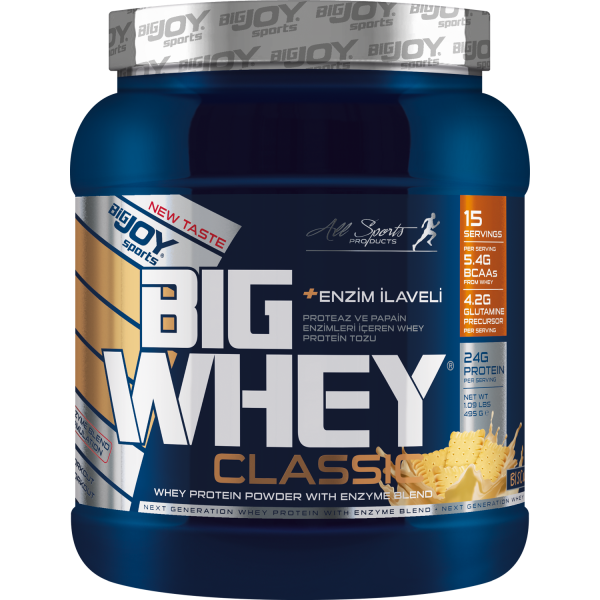 Bigjoy Sports BIGWHEY Whey Protein Classic Bisküvi 495g 15 Servis