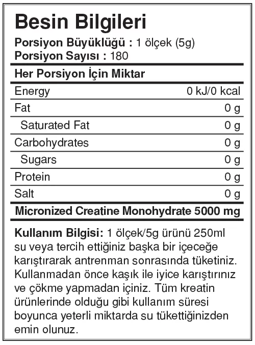 Bigjoy Sports Creabig Powder Aromasız 900g