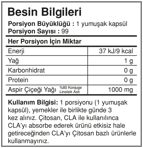 Bigjoy Sports CLAbig 1000mg 99 Kapsül